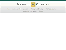 Tablet Screenshot of bushellcornish.com.au